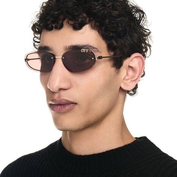 SALE!!! Off-White MIAMI Women Sunglasses Gold OERI13M MIAMI 7664 NEW AUTHENTI